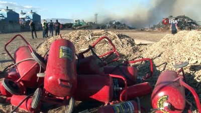 cumhuriyet -  Santral yangınında alevler 60 dönümlük alanı etkiledi Videosu