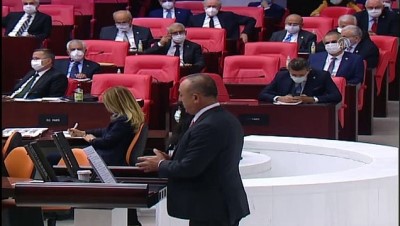 TBMM - Çavuşoğlu: 'Cumhurbaşkanımızın liderliğinde yüce Meclisimizin bize verdiği güçle Filistin davasını savunmaktan asla vazgeçmeyeceğiz'