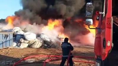 geri donusum -  Bursa’da geri dönüşüm tesisinde büyük yangın Videosu