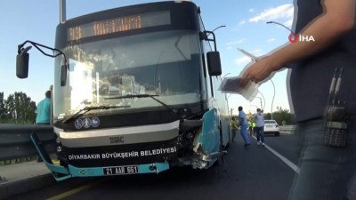 buyuksehir belediyesi -  Diyarbakır’da toplu ulaşım aracının da karıştığı zincirleme trafik kazası, 2’si ağır 6 yaralı Videosu