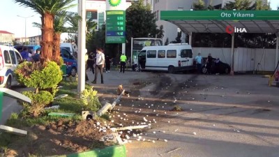 akaryakit istasyonu -  ‘Dur’ ihtarına uymayıp kaçmaya başladı, ortalığı savaş alanına çevirdi Videosu