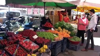 pazarci -  En çok vaka düşüşü yaşanan kentte pazarcılardan uyarı Videosu