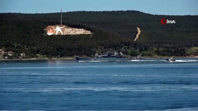 turk bayragi -  Rus savaş gemisi ‘Alexander Otrakovsky’ Çanakkale Boğazı’ndan geçti Videosu