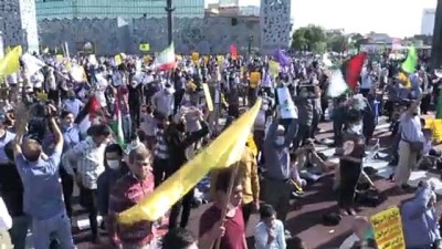 TAHRAN - İran’ın başkenti Tahran’da Filistin’e destek gösterisi düzenlendi