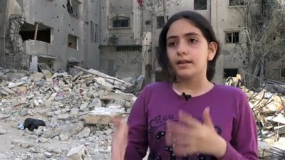 kotuluk - GAZZE - Gazzeli küçük Nadia İsrail saldırılarını sosyal medya üzerinden dünyaya duyuruyor Videosu