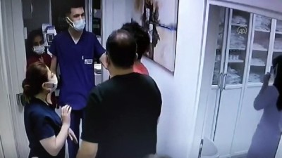 KOCAELİ - Sağlık çalışanına darp anı güvenlik kamerasına yansıdı