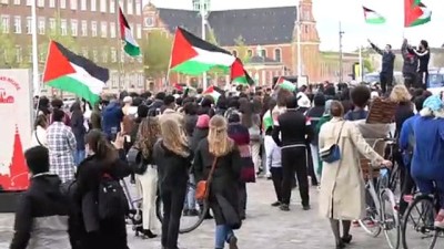 asiri sag - KOPENHAG - Eş zamanlı Filistin ve İsrail'e destek gösterileri düzenlendi Videosu