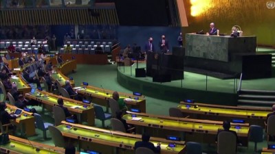 isgal - NEW YORK - Katar Dışişleri Bakanı Al Sani, BM Genel Kurulu Filistin özel oturumunda konuştu Videosu