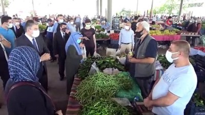semt pazari -  Türkiye’de vaka sayısı ile 4. sıradaki Osmaniye’de korona virüs denetimi Videosu