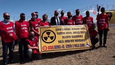  14 yıldır temizlenmeyen nükleer atıklar için 'duran adam' eylemi