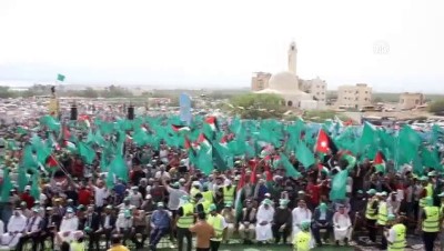 unluler - AMMAN - Ürdün'ün birçok kentinde Filistin'le dayanışma gösterileri düzenlendi Videosu