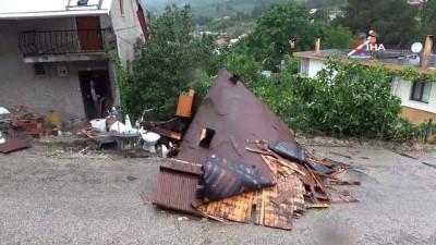 onarim calismasi -  Ayvacık’ta şiddetli fırtına...Evlerin çatıları uçtu, ağaçlar devrildi Videosu
