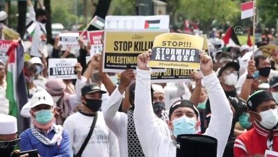 israil - CAKARTA - Endonezya'da Filistin'e destek gösterisi Videosu