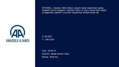 propaganda - İSTANBUL - Gazeteci Melis Alphan beraat etti Videosu