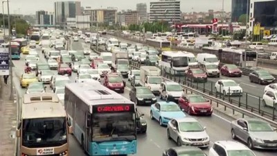 metrobus duragi - İSTANBUL - Sokağa çıkma kısıtlaması öncesi trafikte yoğunluk oluştu Videosu