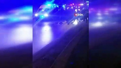 dur ihtari -  Küçükçekmece'de polisten kaçan otomobil bekçilere çarptı: 1'i ağır 2 yaralı Videosu