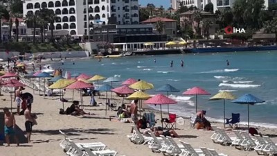 destina -  Kuşadası mavi bayraklı plajları ile misafirlerini bekliyor Videosu