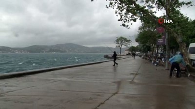 olta -  Olta balıkçıları yağmur dinlemedi Videosu