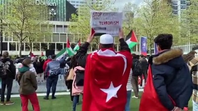 ROTTERDAM - Hollanda'da İsrail'in saldırıları protesto edildi