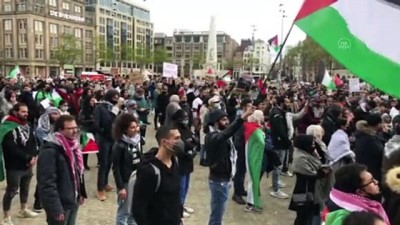 AMSTERDAM  - Hollanda'da Filistin'e destek gösterileri devam ediyor