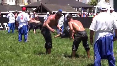 yagli guresler - ANTALYA - Kumluca Yağlı Güreşleri'nde ilk gün mücadeleleri 12 saat sürdü Videosu