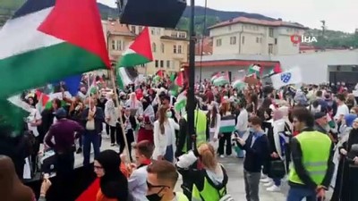  - Bosna Hersek’te Filistin'e destek gösterisi