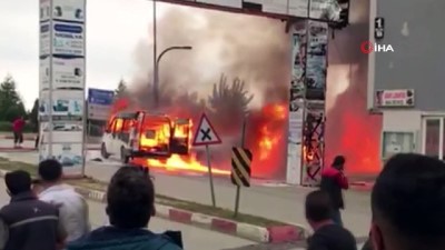 arac yangini -  Giresun'da korkutan araç yangını Videosu