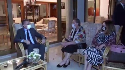 LEFKOŞA - Cumhurbaşkanı Yardımcısı Oktay'dan, KKTC Cumhurbaşkanı Tatar'a taziye ziyareti