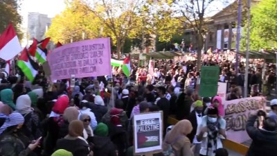 etnik koken - MELBOURNE - Avustralya'da birçok kentte düzenlenen gösterilerde İsrail’in saldırıları kınandı Videosu