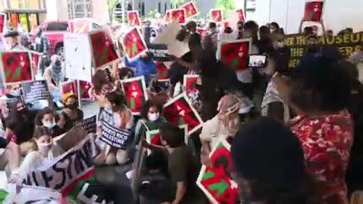 New York'ta Filistin'e destek gösterisi
