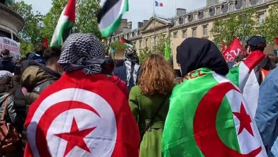 milletvekili - Paris'te Filistin'e destek gösterisi Videosu
