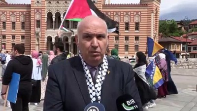 SARAYBOSNA - Bosna Hersek'te Filistin'e destek gösterisi (1)