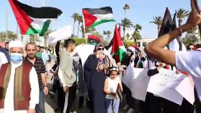 yardim cagrisi - TRABLUS - Libya'da Filistin ile dayanışma gösterisi düzenlendi Videosu