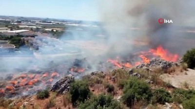 makilik alan -  Antalya'da makilik alandaki yangın Videosu