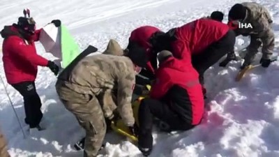 kar kalinligi -  ‘Çığ timi’ güvenlik korucuları afetlere hazır Videosu