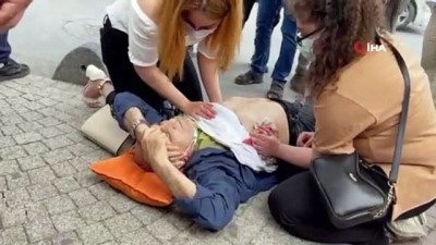 katil zanlisi -  İstanbul’un göbeğinde dehşet anları kamerada: “Ölüyorum, taksi çağırın” Videosu