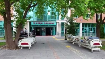 kaynak makinesi - KAYSERİ - Erciyes Üniversitesi Hematoloji-Onkoloji Hastanesi'nde çıkan yangında 15 kişi dumandan etkilendi Videosu