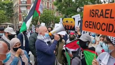 sivil toplum kurulusu - MADRİD - 'Filistin'e destek, ateşkese saygı' yürüyüşü Videosu