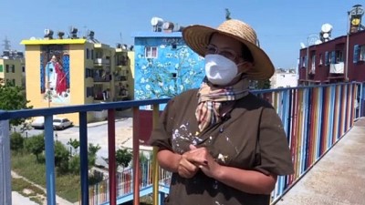 yuksek lisans - Mersin'in duvarlarını renklerinden ressamın hayali İtalya'da bir binaya 'Kaplumbağa Terbiyecisi'ni çizmek Videosu