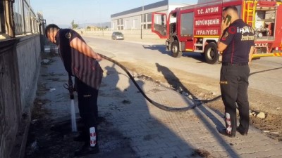 sigara izmariti -  Nazilli OSB'de kanalizasyon yangını Videosu