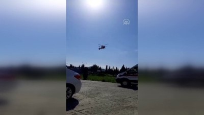 ambulans helikopter - SAMSUN - Demir yoluna devrilen otomobildeki 4 kişi yaralandı (2) Videosu