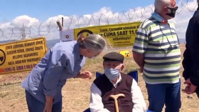 radyoaktif -  İzmir'in Çernobiline karşı 93’lük Mehmet Dede eylemde Videosu