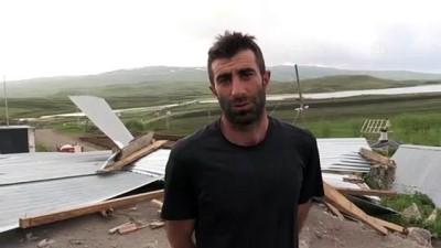 siddetli firtina - KARS - Şiddetli fırtına evlerin çatısını uçurdu Videosu