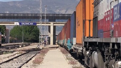 yerli uretim - ERZİNCAN - Çin'e gidecek ihracat treni Erzincan'a ulaştı Videosu