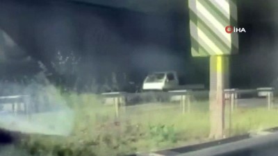  Şile’de ters yöne geri geri giden araçlar böyle görüntülendi