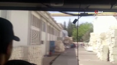yangin yeri -  Fabrika yangını büyümeden söndürüldü Videosu