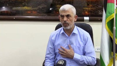 GAZZE - Hamas'ın Gazze sorumlusu Sinvar, varılan ateşkese ilişkin AA muhabirinin sorunlarını yanıtladı (1)