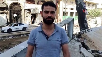 israil -  Gazzeli berber, molozlar üstünde mesleğini sürdürmeye devam ediyor Videosu