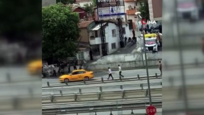  İstanbul’un göbeğinde taş, sopa ve pompalı tüfekli kavga kamerada