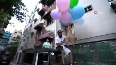 fenomen -  - Köpeğine balon bağlayıp uçurdu, gözaltına alındı Videosu